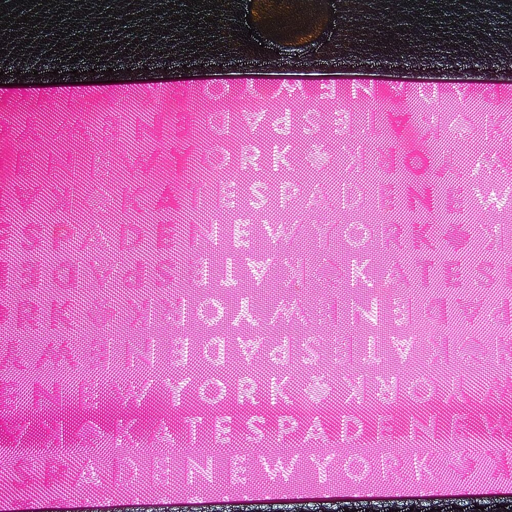 Excellent Kate Spade Black Leather Crossbody Purse - Picture 5 of 7